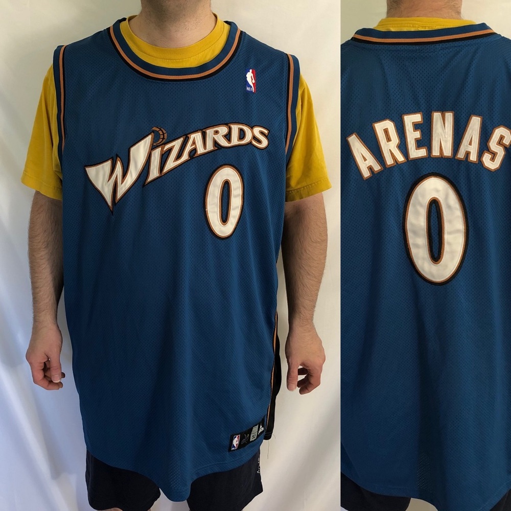 Gilbert Arenas Washington Wizards Jersey 52 Adidas - Picture 1 of 8